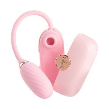 Вакуумний кліторальний стимулятор Otouch Louis Vibrate Pink з віброяйцем, у кейсі SO9401 фото