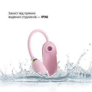 Вакуумний кліторальний стимулятор Otouch Louis Vibrate Pink з віброяйцем, у кейсі SO9401 фото