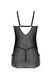 Пеньюар Passion DROSERA CHEMISE black, L/XL, мереживний ліф зі стрепами, трусики в комплекті SX0473 фото 4