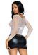Сітчастий топ Leg Avenue Long Sleeves T-Shirts White, One Size SO9106 фото 4