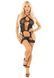 Комплект Leg Avenue Heart Net Cami Garter and String One Size, Black SX1743 фото 5