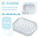 Унісекс-стимулятор Tenga UNI Diamond, білий, із зубчастим рельєфом, лубрикант у комплекті SO9806 фото 2