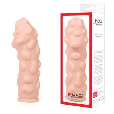 Насадка на член Kokos Extreme Sleeve ES.11 розмір M, потовщувальна, стимулюючий рельєф SO2491 фото