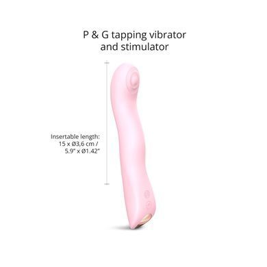 Вібратор Love To Love SWAP - BABY PINK, з пульсівною перлиною для точки G, 3 мотори, гнеться SO7386 фото