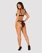(SALE) Напівпрозорий еротичний комплект Obsessive Obsessivia 2-pcs set black S/M, бюстгальтер та трусики, а SO7297 фото 4