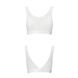 Топ з прозорою вставкою Passion PS002 TOP M, white SO4204 фото 4