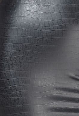 Трусики-стрінги Noir Handmade P012 Wild, S, під латекс, крокодиловий принт, застібки з боків SX0339 фото