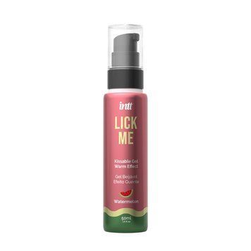 Гель для оральних пестощів з зігрівальним ефектом INTT Lick Me Kissable Gel Watermelon 50 мл SX1697 фото
