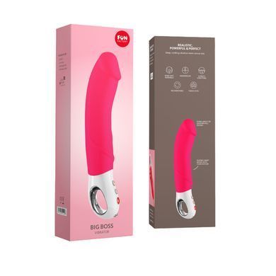 Вібратор для точки G Fun Factory BIG BOSS pink, дуже потужний, 23,5 см SX0938 фото