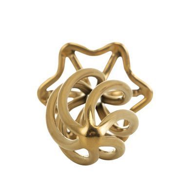 Анальна пробка LOCKINK SEVANDA Hollow Spiral Golden Metal Anal Plug - S size SX0882 фото