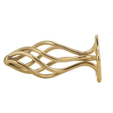 Анальна пробка LOCKINK SEVANDA Hollow Spiral Golden Metal Anal Plug - S size SX0882 фото