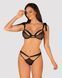 (SALE) Напівпрозорий еротичний комплект Obsessive Obsessivia 2-pcs set black L/XL, бюстгальтер та трусики, SO7298 фото 1