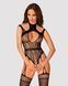 (SALE) Ажурний бодістокінг з отворами Obsessive Bodystocking G327 black S/M/L, чорний, комбінезон, з доступ SO7248 фото 1