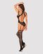 (SALE) Ажурний бодістокінг з отворами Obsessive Bodystocking G327 black S/M/L, чорний, комбінезон, з доступ SO7248 фото 4