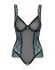 (SALE) Сітчасте боді на кісточках Obsessive Amanta teddy S/M, чорне, з доступом SO7198 фото 5