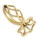Анальна пробка LOCKINK SEVANDA Hollow Spiral Golden Metal Anal Plug - S size SX0882 фото 5