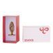 Анальна пробка LOCKINK SEVANDA Hollow Spiral Golden Metal Anal Plug - S size SX0882 фото 3