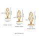 Анальна пробка LOCKINK SEVANDA Hollow Spiral Golden Metal Anal Plug - S size SX0882 фото 8