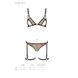 Еротичний комплект спідньої білизни Passion GABI SET L/XL beige, трусики з гартерами SO8436 фото 5