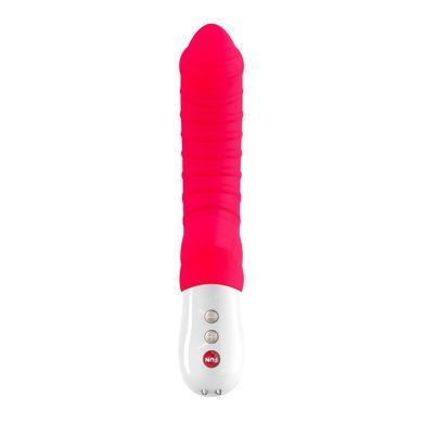 Вібратор для точки G Fun Factory TIGER india red, ребристий, підходить для анальної стимуляції SX0939 фото