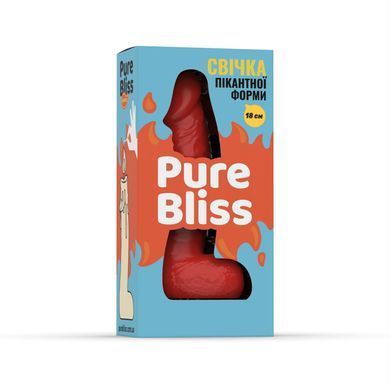 Свічка у вигляді члена Pure Bliss BIG Red 18 см SX1652 фото