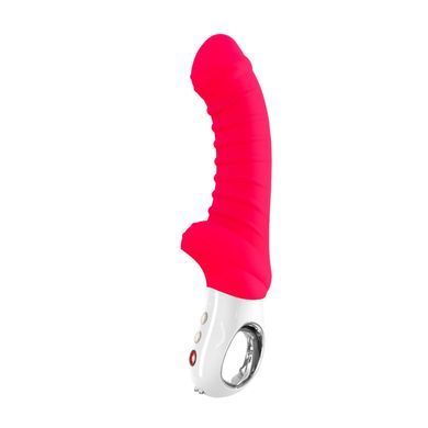 Вібратор для точки G Fun Factory TIGER india red, ребристий, підходить для анальної стимуляції SX0939 фото
