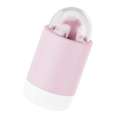 Вібратор-цукерка на паличці KISSTOY Pink Pop, зарядний кейс-нічник, 10 режимів вібрації SO9989 фото