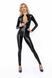 Комбінезон з мокрим ефектом Noir Handmade F293 Powerwetlook catsuit with front zipper, M SX0190 фото 1