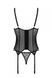Корсет Passion MARINA CORSET, S/M, black, з відкритими чашками SO9730 фото 4