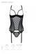 Корсет Passion MARINA CORSET, S/M, black, з відкритими чашками SO9730 фото 5