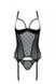 Корсет Passion MARINA CORSET, S/M, black, з відкритими чашками SO9730 фото 3