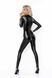 Комбінезон з мокрим ефектом Noir Handmade F293 Powerwetlook catsuit with front zipper, M SX0190 фото 3