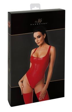Боді Noir Handmade F352 Red powerwetlook body - S SX1977 фото