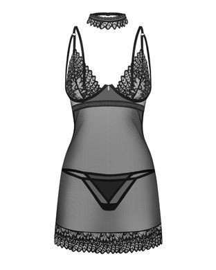 Сорочка Obsessive Donarella chemise & thong XL/2XL SX1142 фото