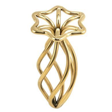 Анальна пробка LOCKINK SEVANDA Hollow Spiral Golden Metal Anal Plug - L size SX0884 фото