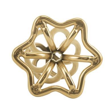 Анальна пробка LOCKINK SEVANDA Hollow Spiral Golden Metal Anal Plug - L size SX0884 фото
