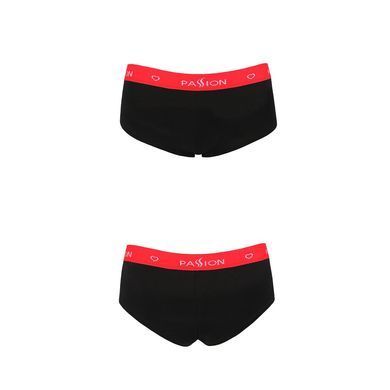 Трусики-шортики Passion PS003 PANTIES L, black SO4207 фото