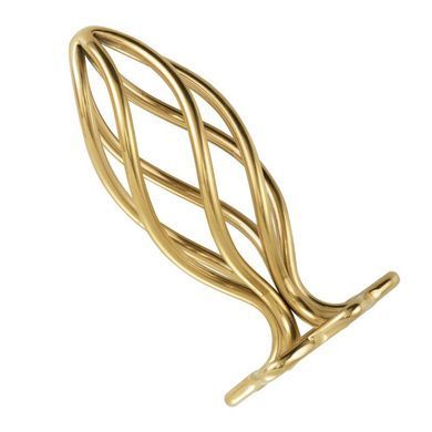 Анальна пробка LOCKINK SEVANDA Hollow Spiral Golden Metal Anal Plug - L size SX0884 фото