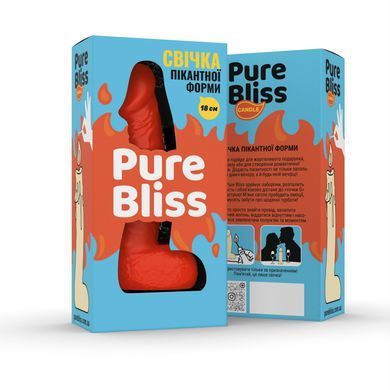 Свічка у вигляді члена Pure Bliss BIG Orange 18 см SX1653 фото