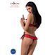 Комплект білизни Passion Exclusive CHERRY SET OpenBra S/M, red, відкритий ліф, трусики-спідничка PS25508 фото 2
