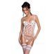 Корсет з підв'язками, стрінги Passion LOVELIA CORSET XXL/XXXL, white SO4770 фото 1