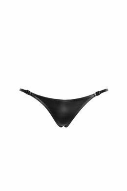 Трусики-стрінги Noir Handmade P012 Wild, XL, під латекс, крокодиловий принт, застібки з боків SX0342 фото