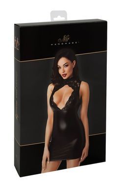 Сукня Noir Handmade F343 Powerwetlook and lace mini skirt - M SX2072 фото