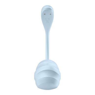 Смарт-віброяйце Satisfyer Smooth Petal Connect App Light Blue SX0667 фото