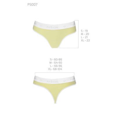 Спортивні трусики-стрінги Passion PS007 PANTIES L, yellow SO4259 фото