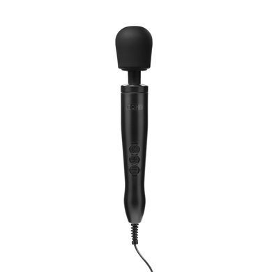 Вібромасажер DOXY Original Black, дуже потужний, живлення 220В, пульсівні вібрації SO1428 фото