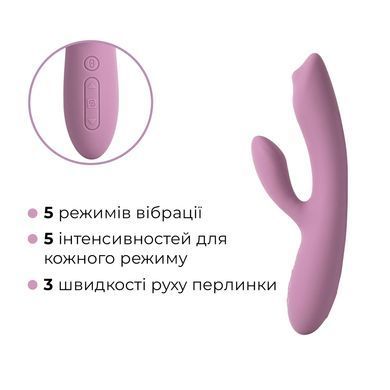 Смарт вібратор-кролик з перлинною стимуляцією точки G Svakom Trysta Neo SX0726 фото