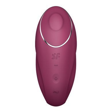 Вібростимулятор-пульсатор Satisfyer Tap & Climax 1 Red, ефект постукування пальцем, 2 мотори SX0566 фото