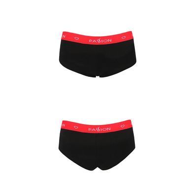 Трусики-шортики Passion PS003 PANTIES S, black SO4209 фото