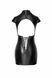 Сукня Noir Handmade F309 Fantasy, L, black, міні, під латекс, короткий рукав, шнурівка ззаду SX0293 фото 5